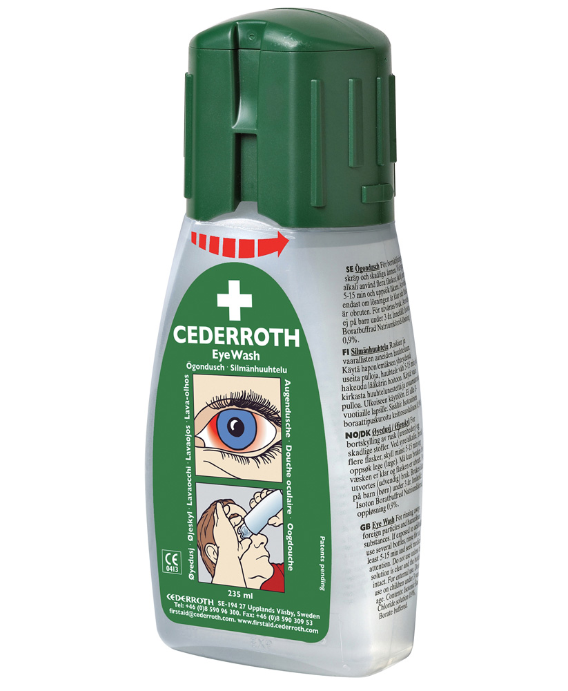 Silmänhuuhtelupullo, 235 ml, Cederroth