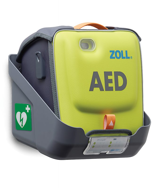Zoll AED3 seinäteline, Suojalaukun kanssa käytettävä