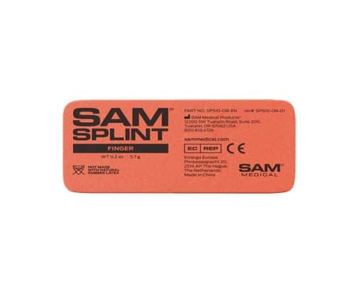 SAM splint 4" sormilasta