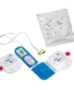 CPR-D harjoituselektrodit simulaattoripistokkeella