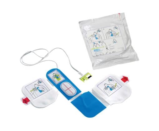 CPR-D harjoituselektrodit simulaattoripistokkeella