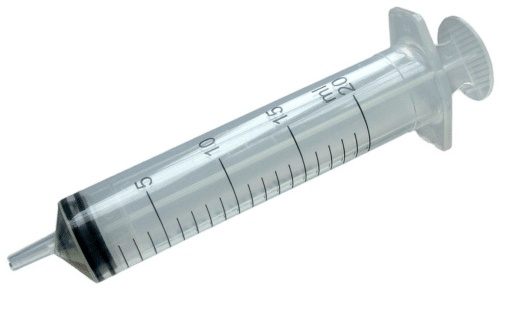 BD Plastipak kumimäntäruisku, 20ml, luer