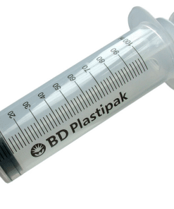 BD Plastipak kumimäntäruisku, 100 ml, katetrikärki