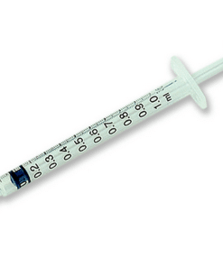 BD Plastipak kumimäntäruisku, 1 ml, luer