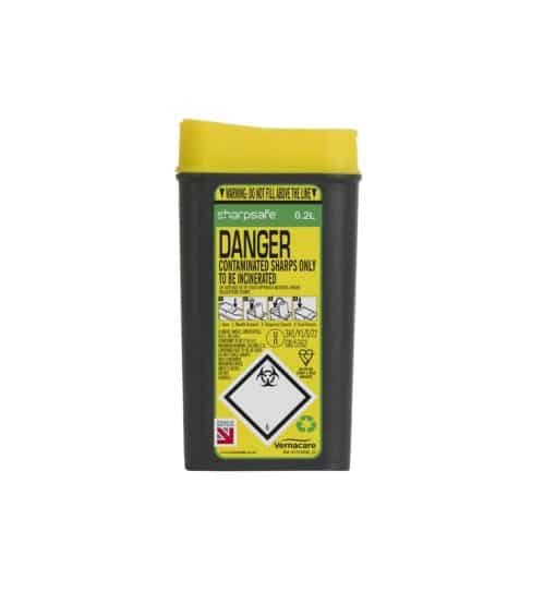Sharpsafe riskijäteastia 0,2 l