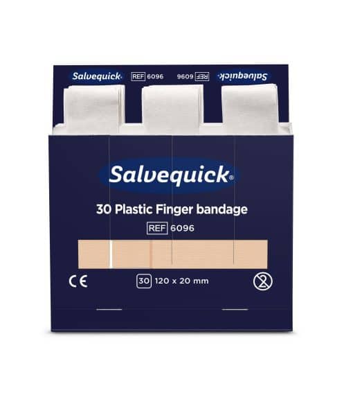 Pitkä Salvequick muovilaastari 6 x 30 kpl