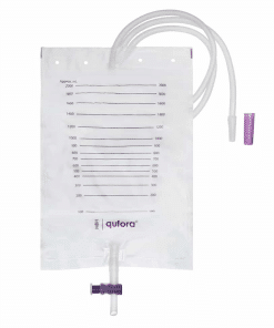 Virtsapussi 2000 ml letku 110 cm ristihanalla, Qufora, 5 kpl