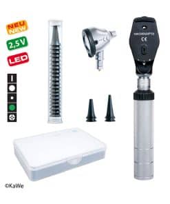 KaWe Eurolight Pro Set LED 2,5 V oto-oftalmoskooppisetti + palje
