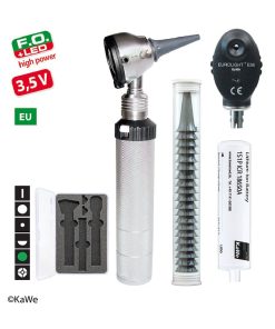 KaWe Eurolight F.O 30 LED oto- oftalmoskooppisetti + palje
